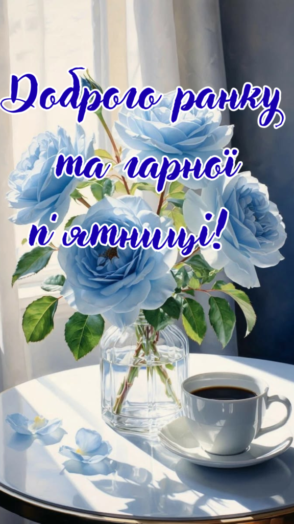dobroho ranku ta harnoi piatnytsi